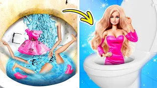 De Barbie Pobre a Barbie Rica 💔 Doll Makeover Challenge 💸