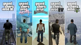 Comparison of Jumping From the Highest Points in GTA Games