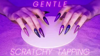 ASMR Gentle Tapping and Scratching (No Talking)💜1Hr💜 Scratchy Tapping for Sleep 😴