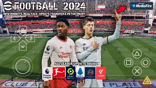 eFootball PES PPSSPP 2024 Graphics HD Android Offline Real Face New Update Winter Transfer 2023/2024