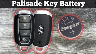 2020 - 2022 Hyundai Palisade - How To Change Remote Key Fob Battery - Remove & Replace Key Batteries