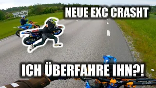 Unfall mit meiner neu aufgebauten Exc | Supermoto Sweden Vlog