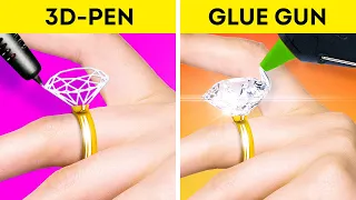 Which Works Better? HOT GLUE GUN vs 3D PEN | Cool Life Hacks For Craft Lovers