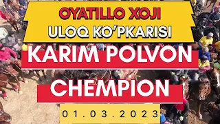 KARIM POLVON QO’QONDAN OTABEK UMAROVNING MASHXUR CHEMPION NOMLI OTIDA TOYGA MARRA QILDI