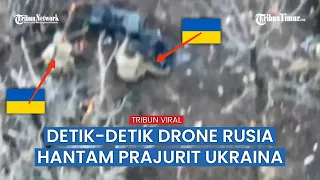 Posisi dan Peralatan Kelompok Militer Ukraina Porak-poranda Dibombardir Drone Kamikaze VT-40 Rusia