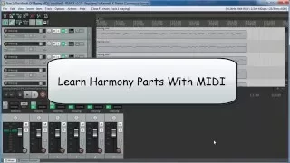 Learning Harmony Parts Using A MIDI File