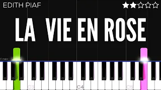 Edith Piaf - La Vie En Rose | EASY Piano Tutorial