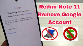 BOOM! Without PC!!! Xiaomi Redmi Note 11 (2201117TG), Remove Google Account, Bypass FRP.