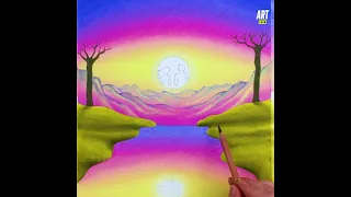 This drawing technique will BLOW your MIND. Using Oil Pastels and Tape 🤩🥰