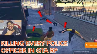 Killing every Police officer in GTA RP🤣 use headphones
