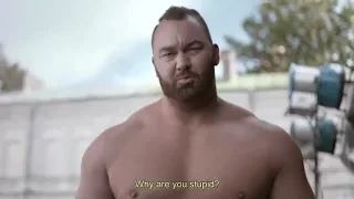 The Mountain and Septa Unella star in a new ad (eng subs)