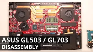 ASUS GL503 / GL703 disassembly and upgrade options