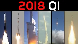 Rocket Launch Compilation 2018 - Q1
