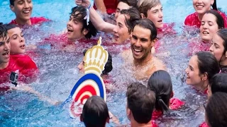 Rafael Nadal Takes Party To The Pool After Winning Incredible 10th Barcelona Open Title