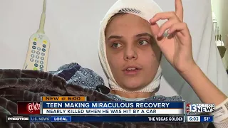 Teen making miraculous recovery after being hit, dragged by car