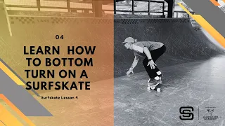 How to Bottom Turn on a SURFSKATE  -  Surfskate Lesson 4