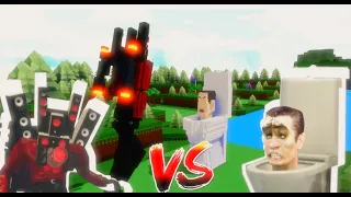 TITAN SPEAKERMAN VS G-SKIBIDI TOILET | Roblox Build a Boat