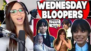 Wednesday Bloopers | Jenna Ortega Being A Weirdo In Real Life | Bunnymon REACTS