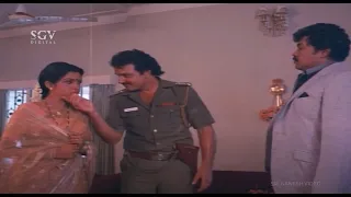 Tiger Prabhakar Shocked Friend Married His Lover | Shakthi Kannada Movie Scene | Ramya Krishna
