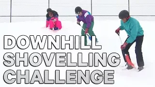 Very Cold Games: Downhill Shovelling!