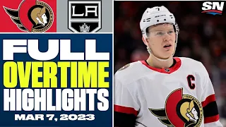 Ottawa Senators at Los Angeles Kings | FULL Overtime Highlights - March 7, 2024