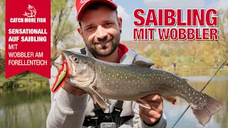 SAIBLING angeln mit Wobbler | erfolgreich Angeln am Forellenteich | livebiss | ANGELERBOARD TV