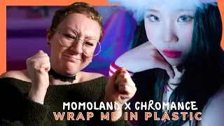 모모랜드(MOMOLAND) X 크로망스(CHROMANCE) 'Wrap Me In Plastic' M/V REACTION (french)