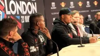 TYRONE SPONG v REMY BONJASKY - FULL POST FIGHT PRESS CONFERENCE / GLORY 5 LONDON (WORLD SERIES)