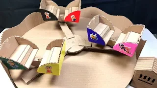 HOW TO MAKE CARNIVAL BREAK DANCE RIDE  FROM FROM CARDBOARD