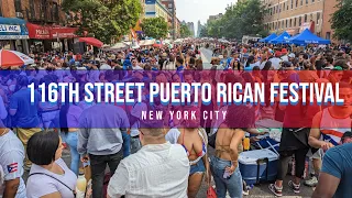 NEW YORK CITY 🗽| 116th Street Puerto Rican Festival 🇵🇷 [4K]