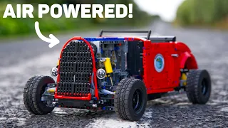 Air Powered Lego Hot Rod - Turbo LPE Engine, 5 Speed Gearbox, Disc Brakes and Air Suspension!