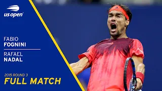 Fabio Fognini vs Rafael Nadal Full Match | 2015 US Open Round 3