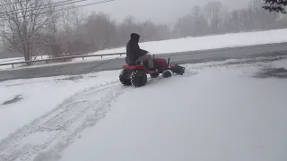 Plowing with no tire chains