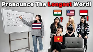 Try To Pronounce The Longest Words in Asian Languages!! (Include The shortest of the longest words)