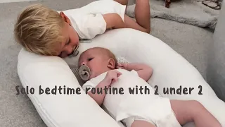 Solo bedtime routine with a newborn and a toddler | Two under two | Second time Mum UK