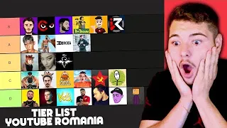 TIER LIST YOUTUBE ROMANIA 2023