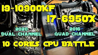Intel Core-i9 10900KF vs Core-i7 6950X - Benchmarks in Games - RTX 3090