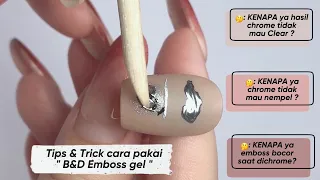 Cara Memakai Emboss Gel | Cara Pakai Chrome Nail Art