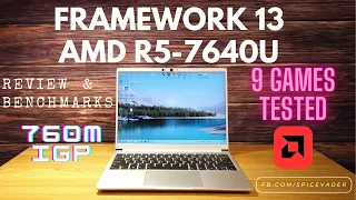 Radeon 760M Gaming! 9 Games Tested! AMD R5-7640U in the Framework Laptop 13 -  Review & Benchmarks