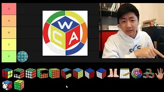 WCA PUZZLES/EVENTS TIER LIST (3x3, 4x4, Pyraminx, etc.)