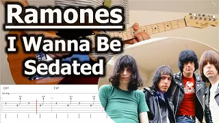 Ramones - I Wanna Be Sedated | Guitar Tabs Tutorial