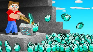 Every BLOCK You Break MULTIPLIES In MINECRAFT! (millions of diamonds)