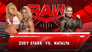 Zoey Stark vs Natalya Raw Preview WWE 2K23