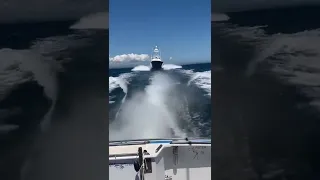 Wait for it...Insane flyby of the 72' Viking "Tami Ann"
