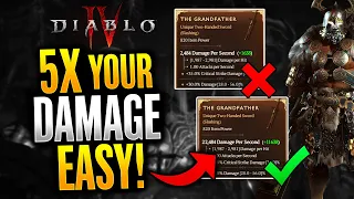 Diablo 4 - AVOID Making THESE Huge Gearing Mistakes! 5X Your Damage Easy! (Diablo 4 Tips and Tricks)