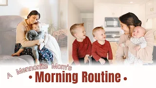 My Routine as a Mennonite Mom of 3 under 3! Working Out, How I Style My Hair, & My Daily Devotions!