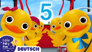 Fünf kleine Entlein im Bus! | Kinderlieder | Little Baby Bum Deutsch | Cartoons für Kinder