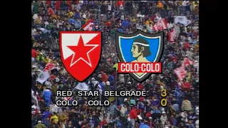 ESTRELA VERMELHA 3X0 COLO COLO - MUNDIAL INTERCLUBES 1991 (BANDEIRANTES)