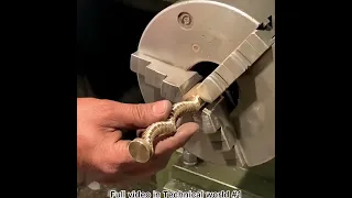 Making crazy part on the manual lathe machine