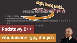 Podstawy C++ 1: wbudowane typy danych